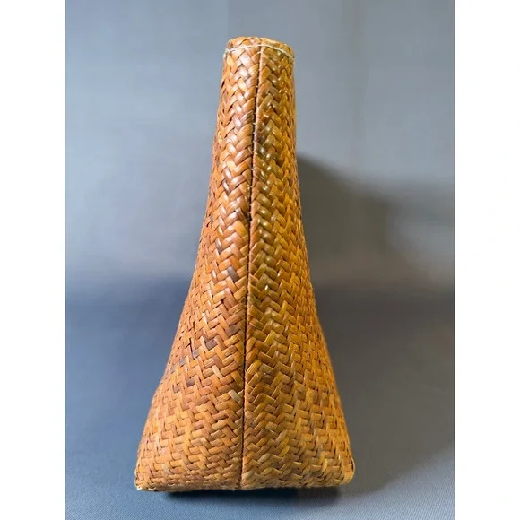 VTg Old Navy Woven Straw Tote Bag Top Handle Beach Vacation - Picture 5 of 10